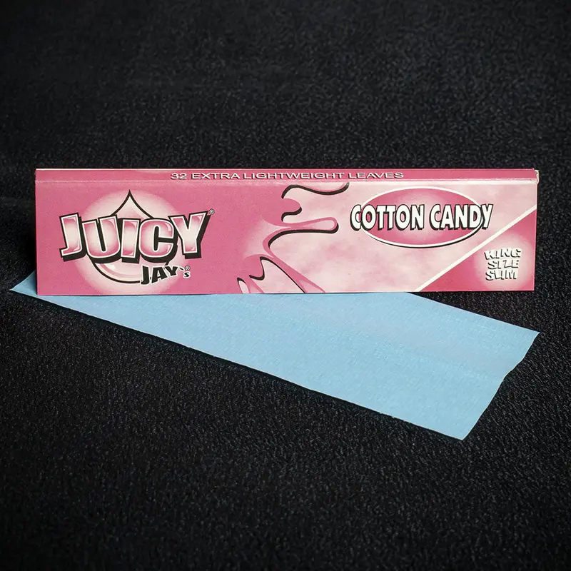 Juicy Jay's King Size Slim Rolling Papers - Cotton Candy 1