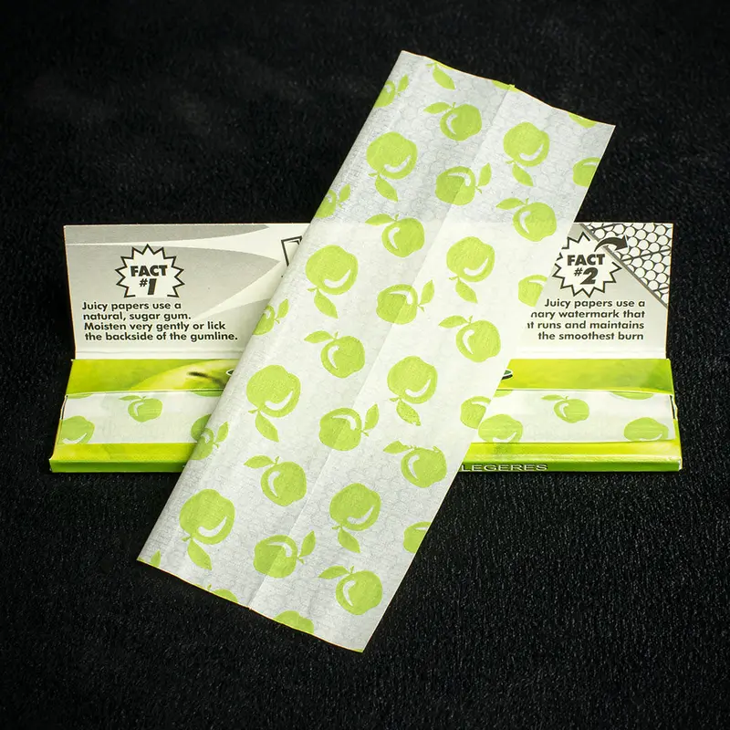 Juicy Jay's King Size Slim Rolling Papers - Green Apple 2