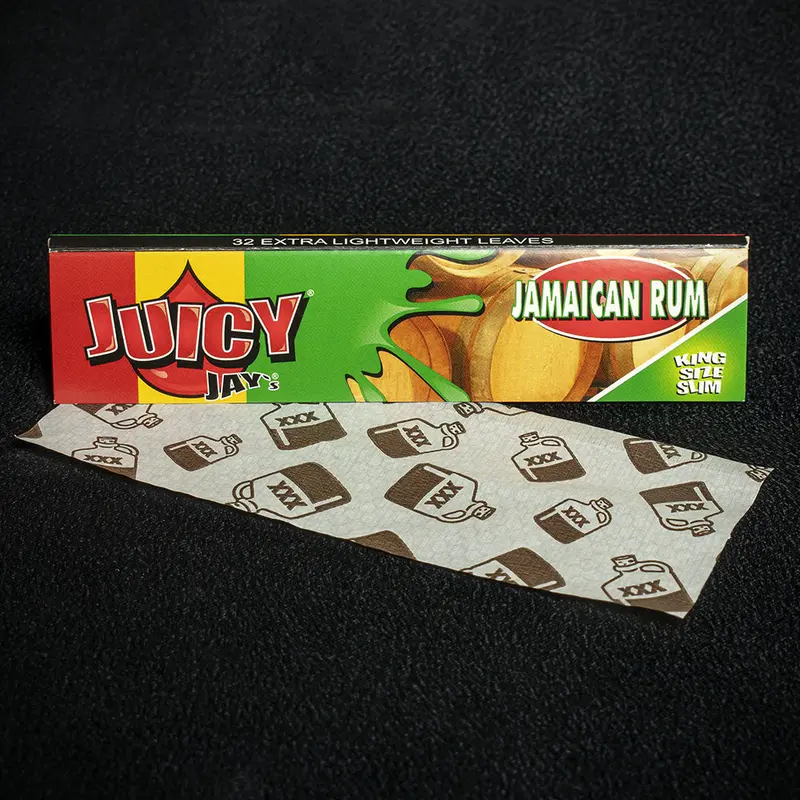 Juicy Jay's King Size Slim Rolling Papers - Jamaican Rum 1