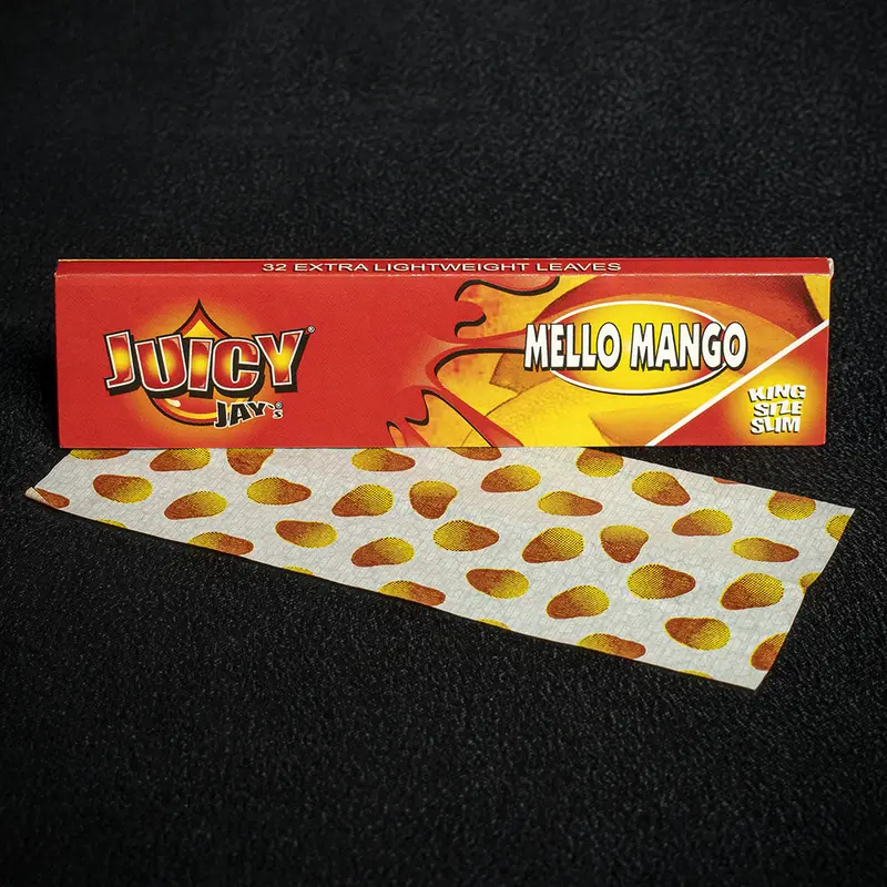 Juicy Jay's King Size Slim Rolling Papers - Mello Mango 1