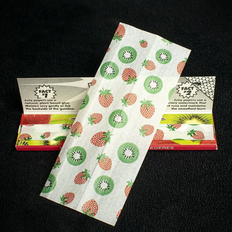 Juicy Jay's King Size Slim Rolling Papers - Strawberry Kiwi 2