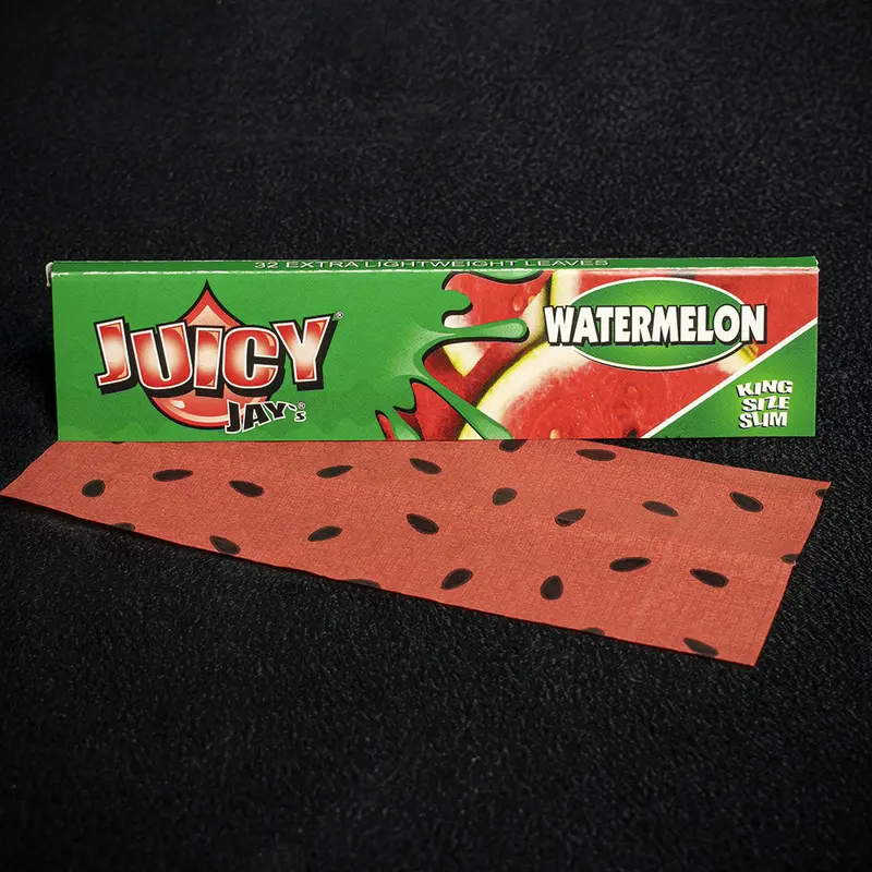 Juicy Jay's King Size Slim Rolling Papers - Watermelon 1