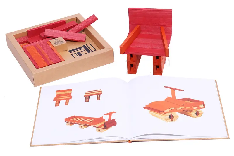 Kapla Book And Colours - Red And Orange 2