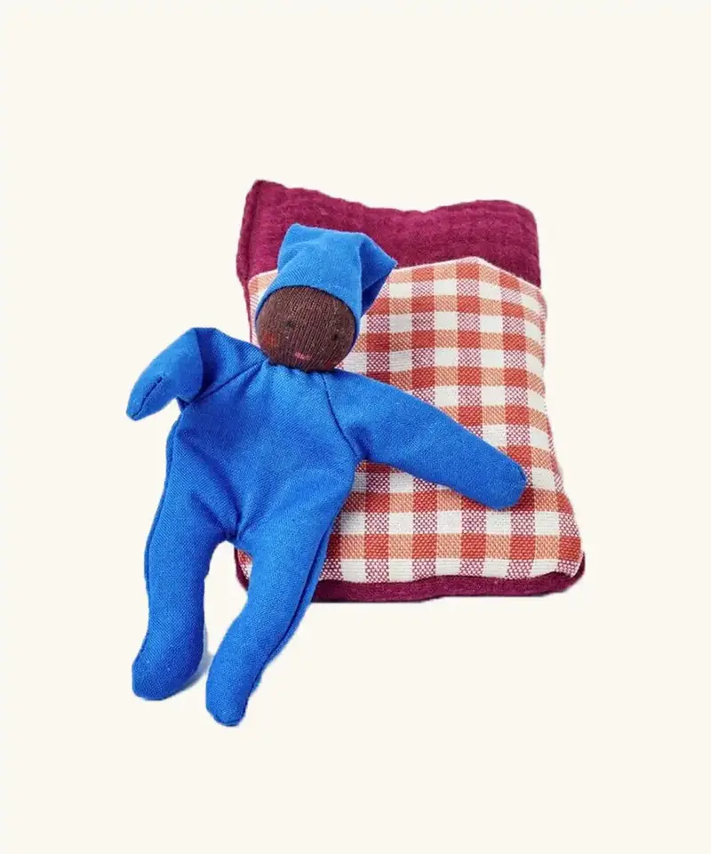 Käthe Kruse Sleeping Bag Baby Doll - Red Check 1