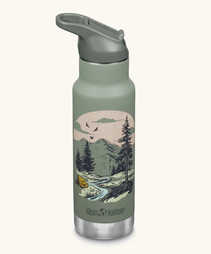 Kid Kanteen 12Oz Insulated Flip Seal Sport Cap Bottle 6