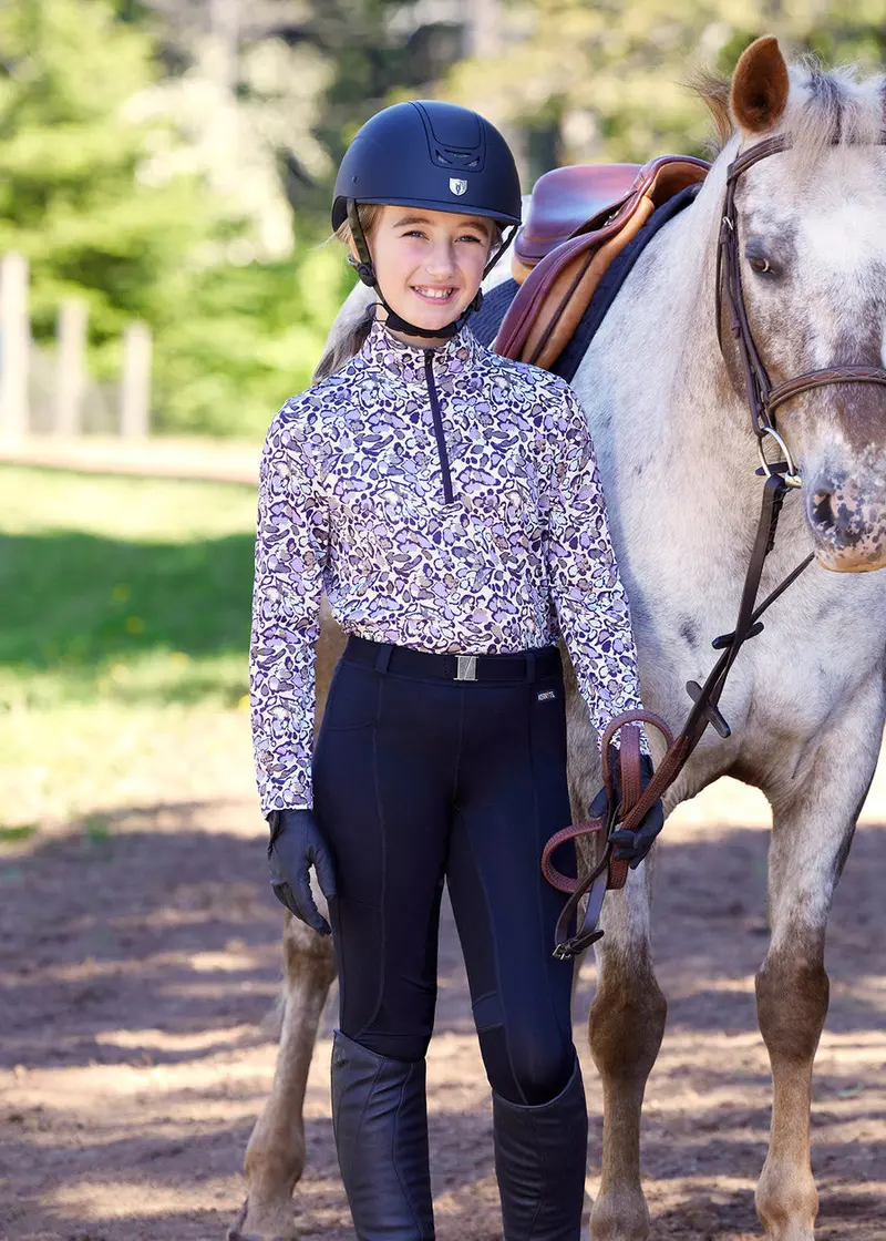 Kids Breeze Ice Fil® Long Sleeve Riding Shirt 4