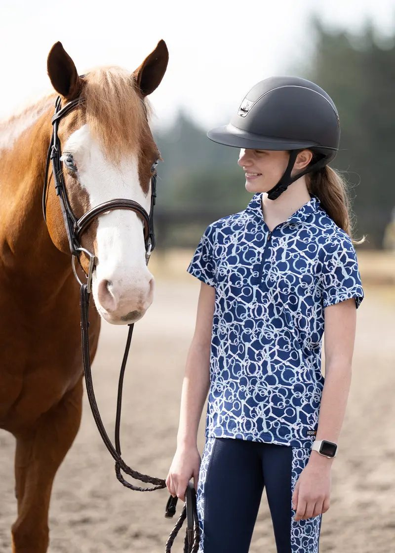 Kids Breeze Ice Fil® Short Sleeve Riding Shirt 4