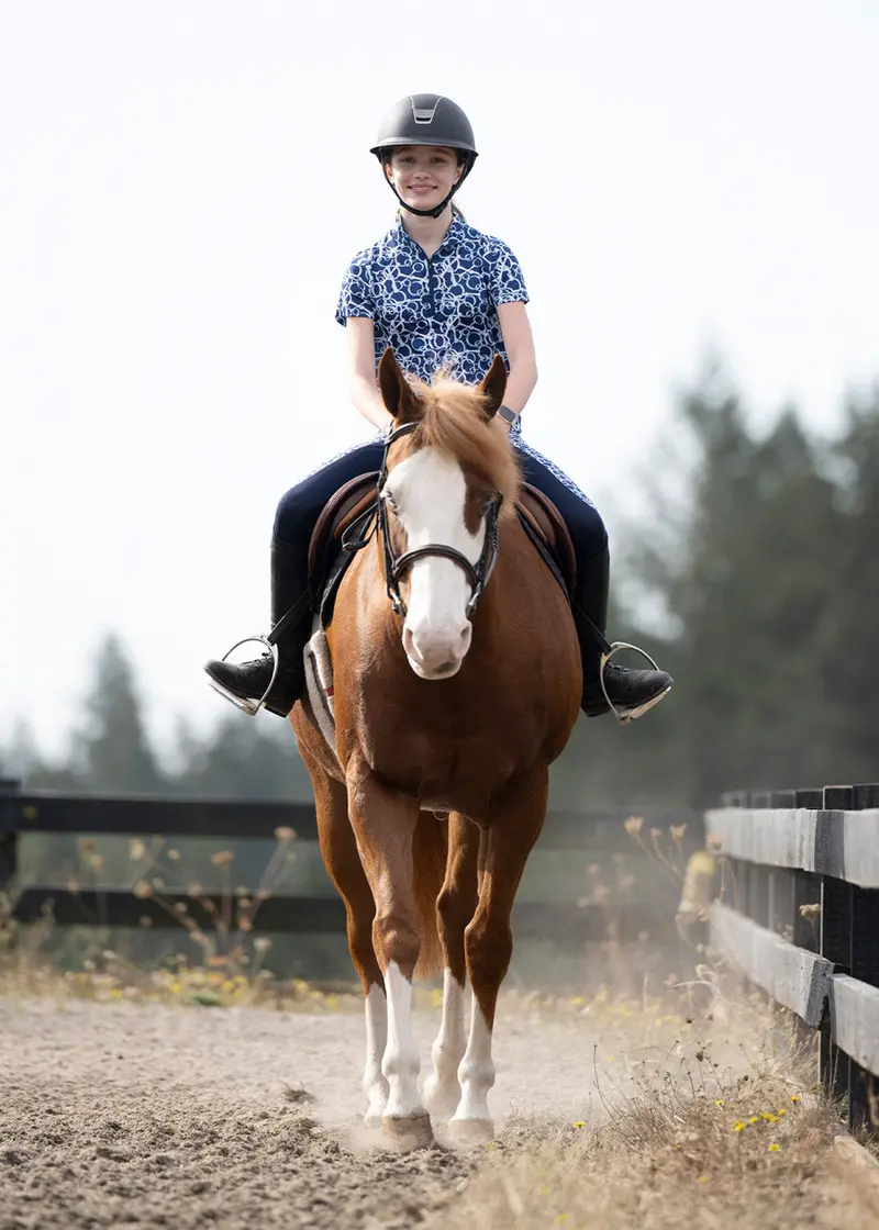 Kids Breeze Ice Fil® Short Sleeve Riding Shirt 5