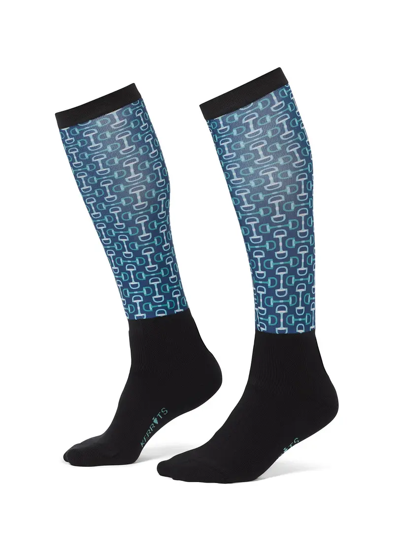 Kids Dual Zone Equestrian Boot Socks - Print 7