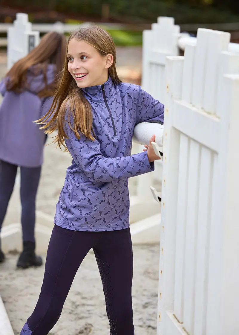 Kids First Level Quarter Zip Stretch Fleece Tech Top 2