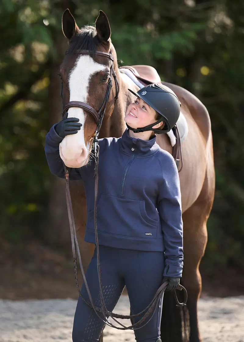 Kids Fusion Fleece Lined Full Leg Clinic Tight 7
