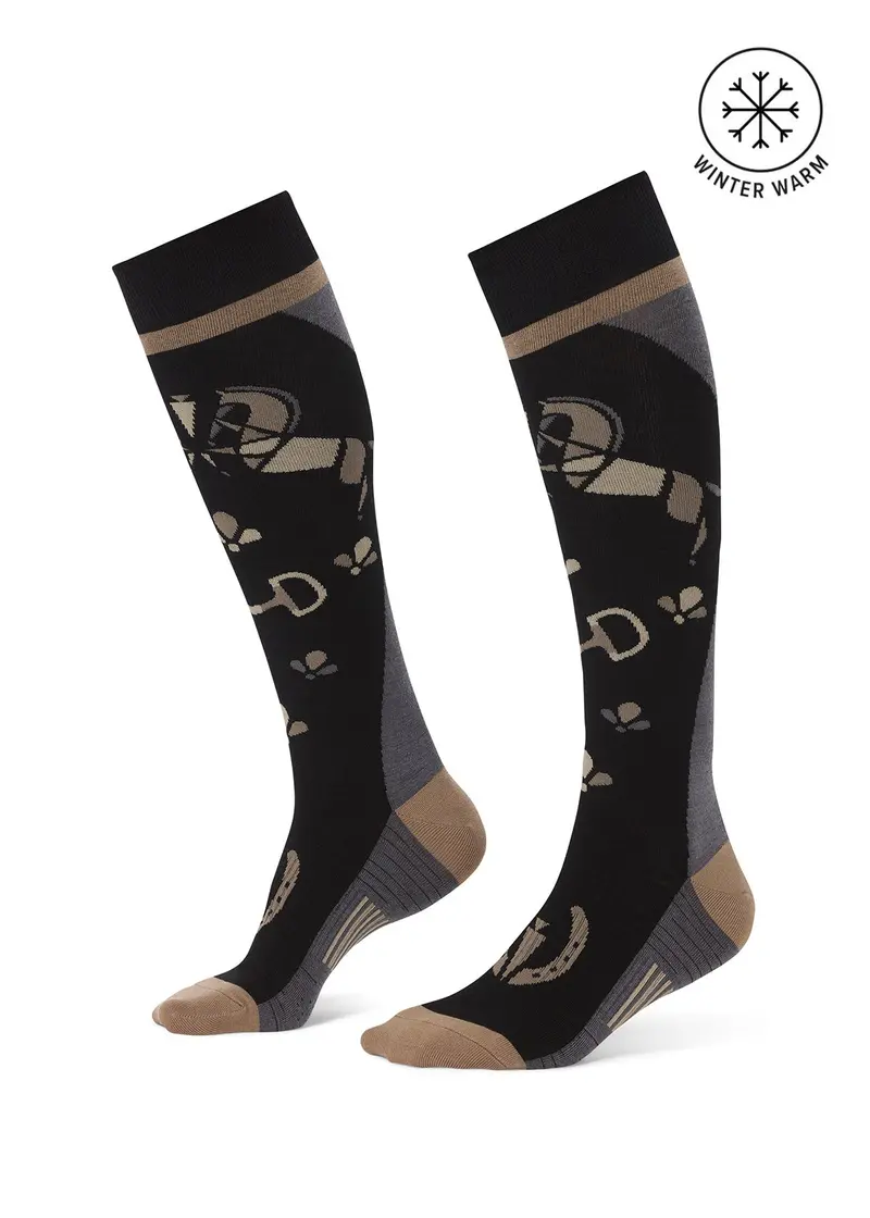 Kids Happy Horse Wool Knee-Hi Socks 1