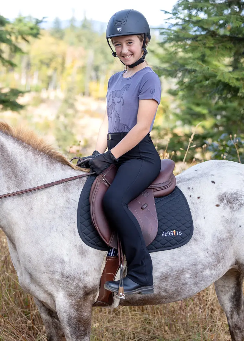 Kids Microcord™ Knee Patch Bootcut Riding Pant 2