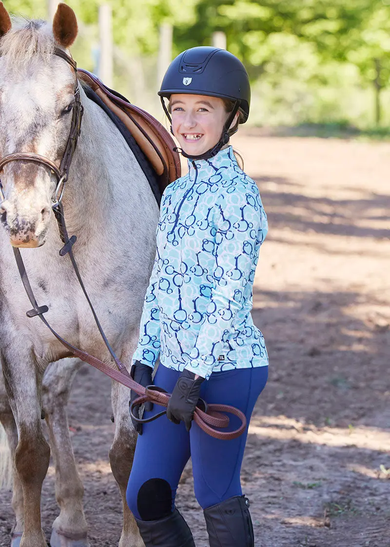 Kids Performance Knee Patch Pocket Riding Tight 6