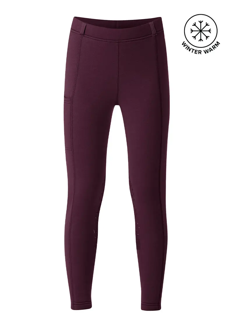 Kids’ Power Stretch Knee-Patch Riding Tight with Pockets