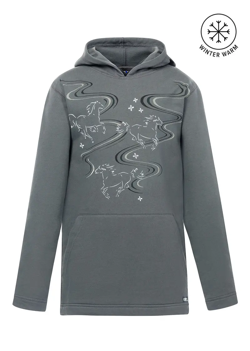 Kids Ride The Wind Fleece Hoodie 1