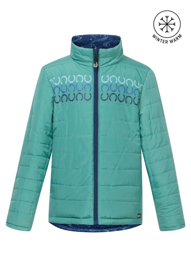 Kids Ride The Wind Reversible Quilted Riding Jacket 1