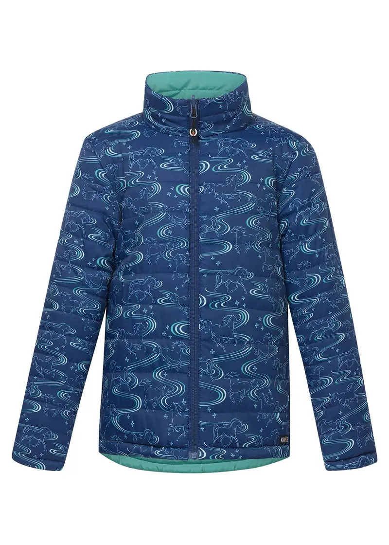 Kids Ride The Wind Reversible Quilted Riding Jacket 2