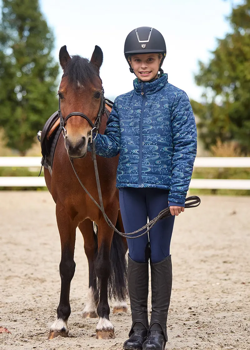 Kids Ride The Wind Reversible Quilted Riding Jacket 3