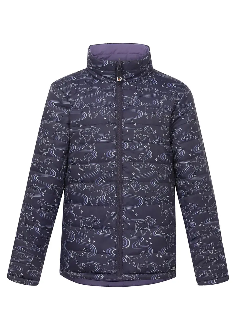 Kids Ride The Wind Reversible Quilted Riding Jacket 6