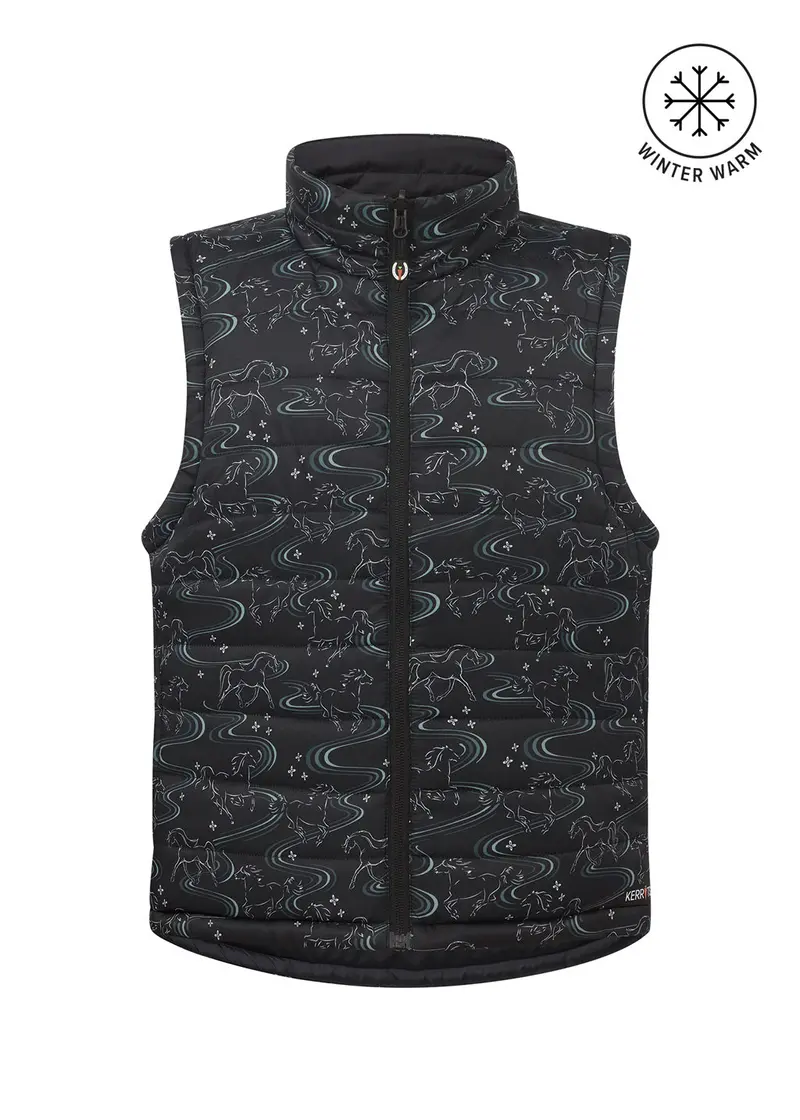 Kids Ride The Wind Reversible Quilted Riding Vest 11