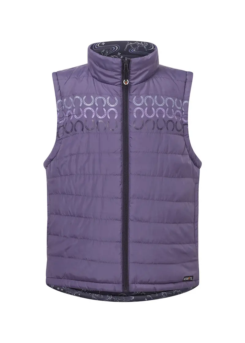 Kids Ride The Wind Reversible Quilted Riding Vest 2