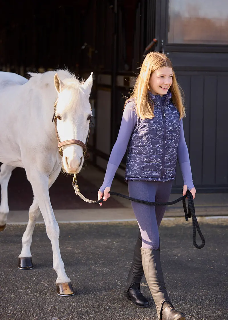 Kids Ride The Wind Reversible Quilted Riding Vest 3