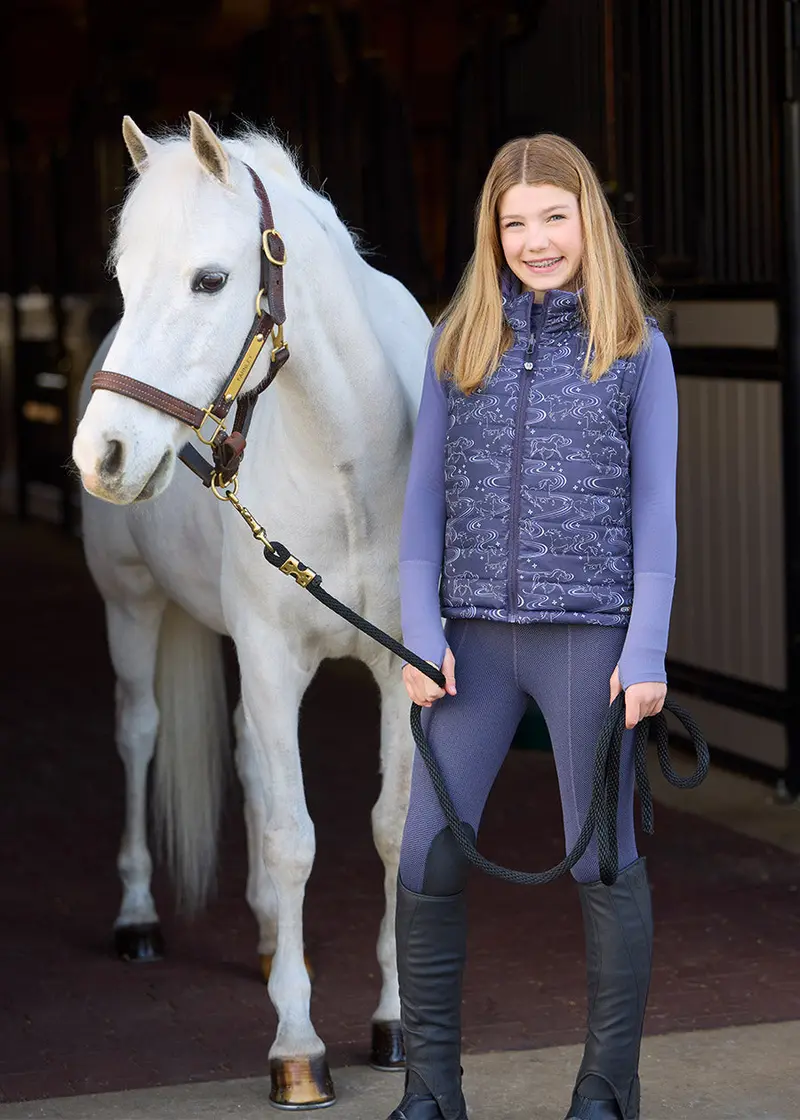 Kids Ride The Wind Reversible Quilted Riding Vest 5