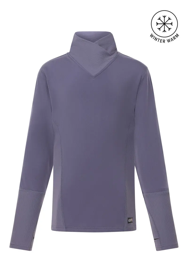 Kids Wrap Neck Tech Top 1