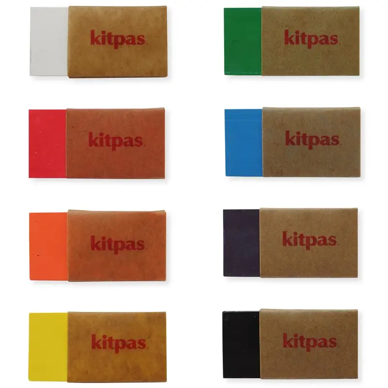 Kitpas 8 Colour Art Crayon Rice Wax Blocks 2