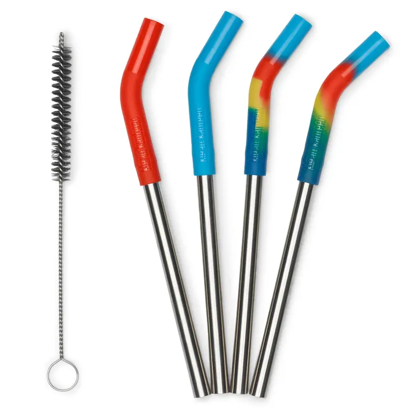 Klean Kanteen Stainless Steel Straws 4 Pack - Short 1