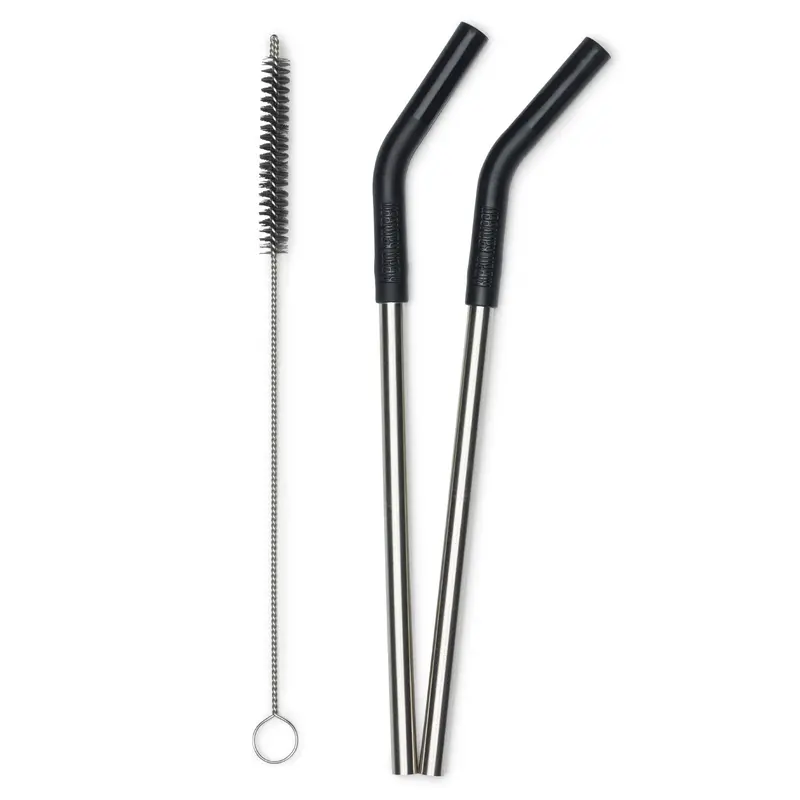 Klean Kanteen Straws 2 Pack Black 1