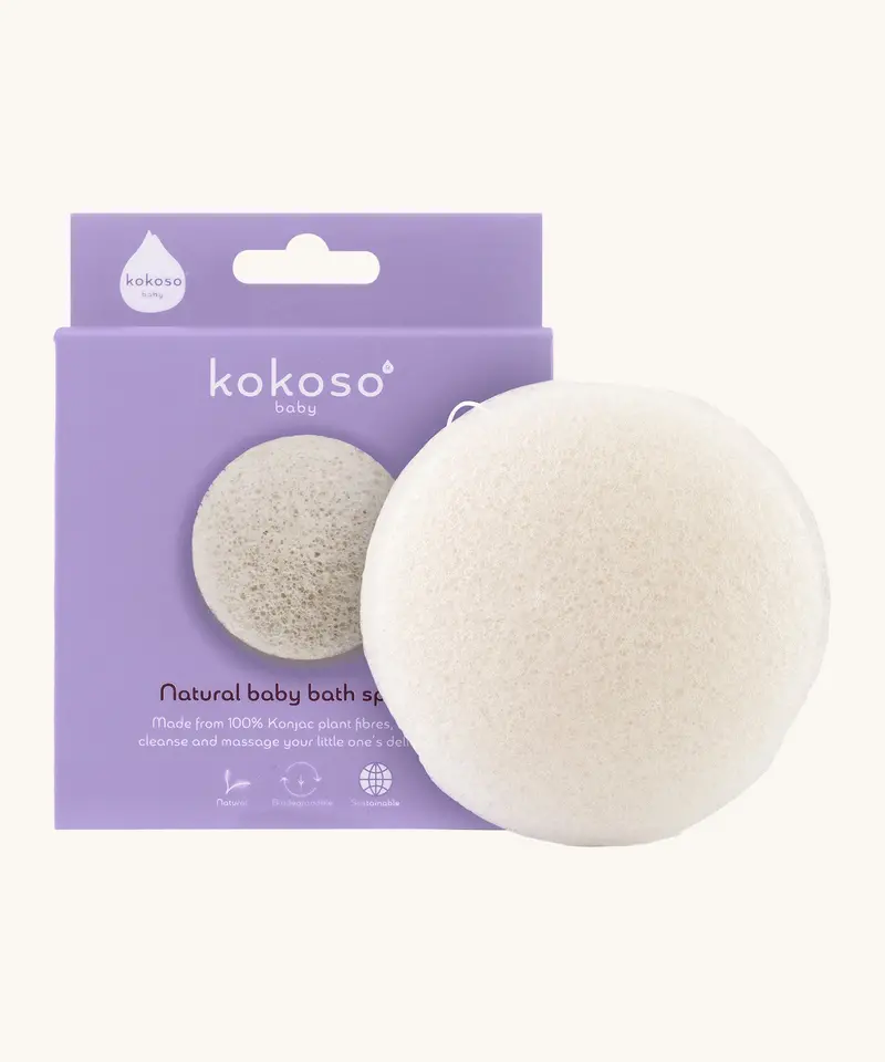 Kokoso Natural Konjac Baby Bath Sponge 1