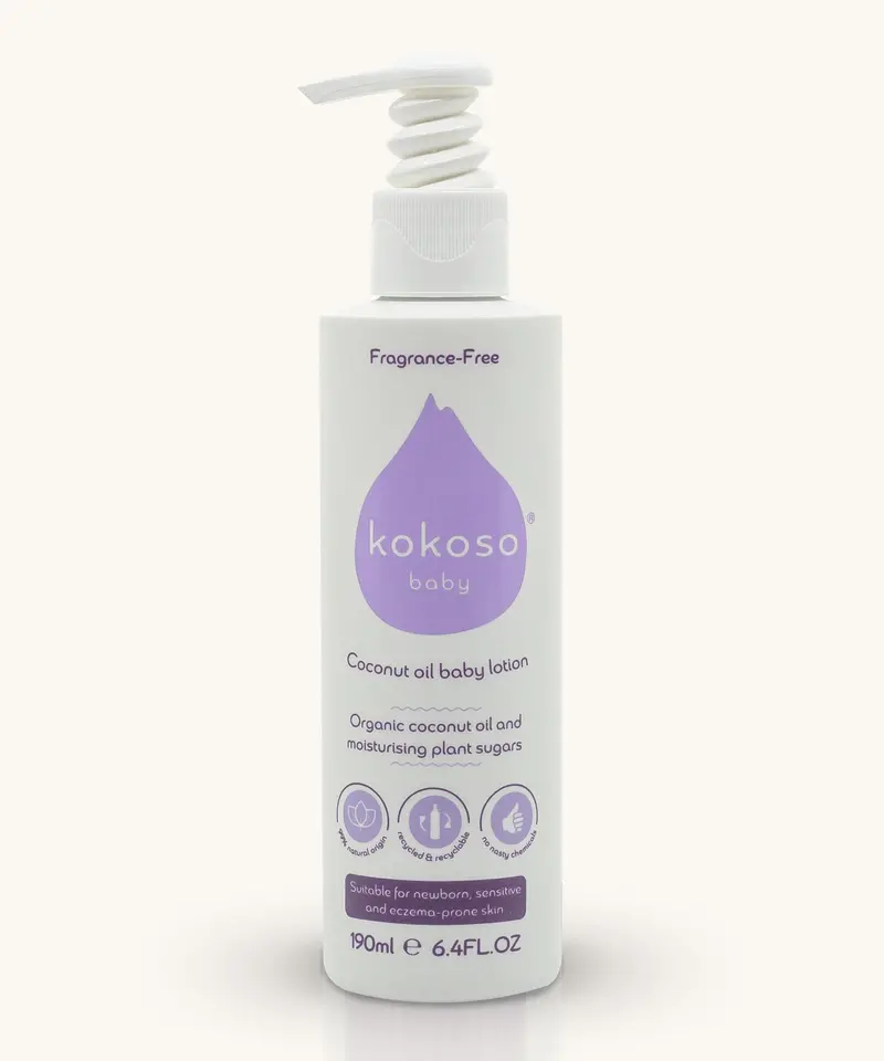 Kokoso Organic Baby Fragrance-Free Coconut Oil Lotion 190Ml 1