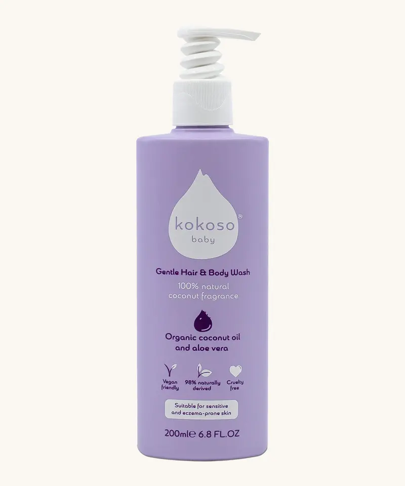 Kokoso Softly Scented Baby Hair & Body Wash 200Ml 1