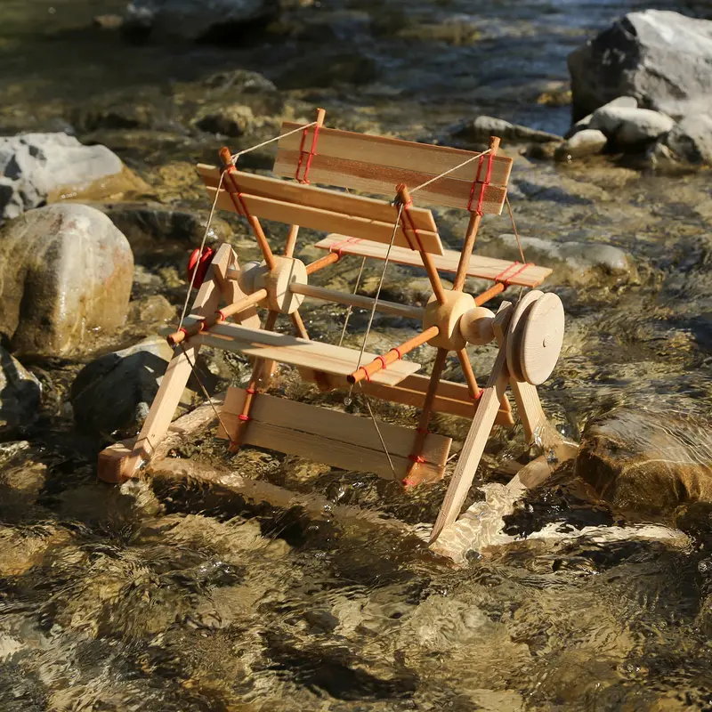 Kraul Wooden River Water Wheel Kit 2