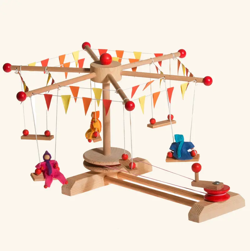 Kraul Wooden Swing Roundabout Kit 1