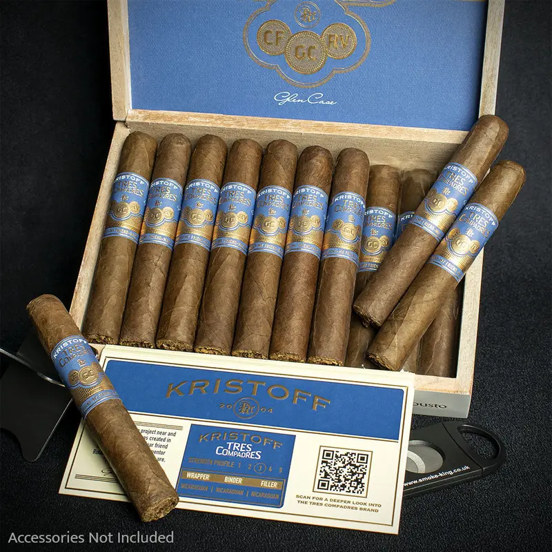 Kristoff Tres Compadres Robusto Cigars - Box Of 20 1