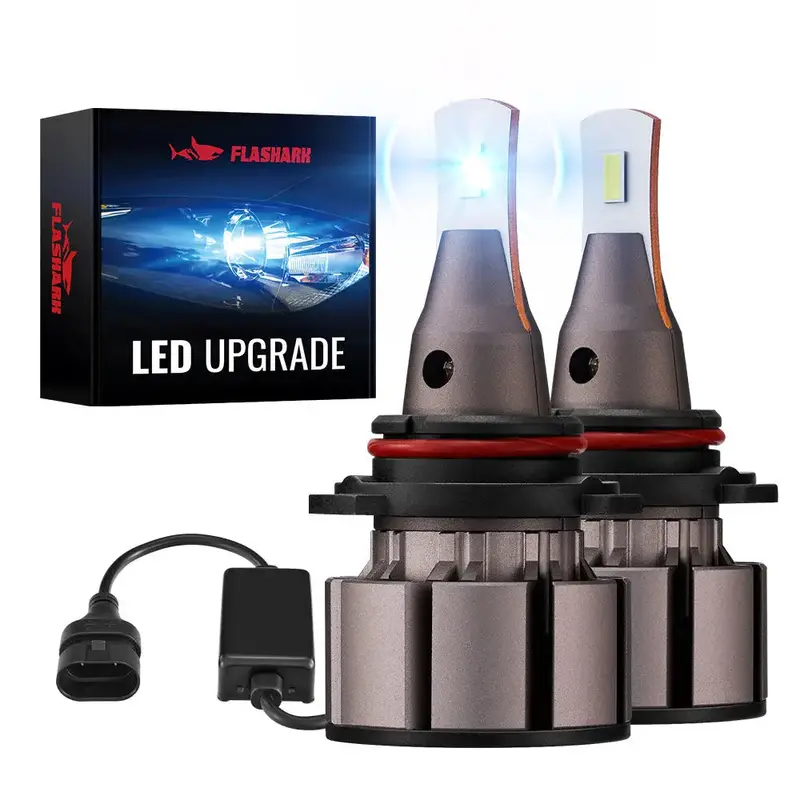 L2 9006/Hb4 60W 6000K 18000Lm White Ip67 Led Headlight Bulbs 2Pcs 1