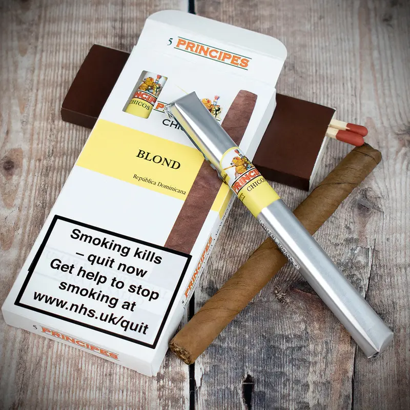 La Aurora Principes Chicos Blond Vanilla Cigars - Pack Of 5 1