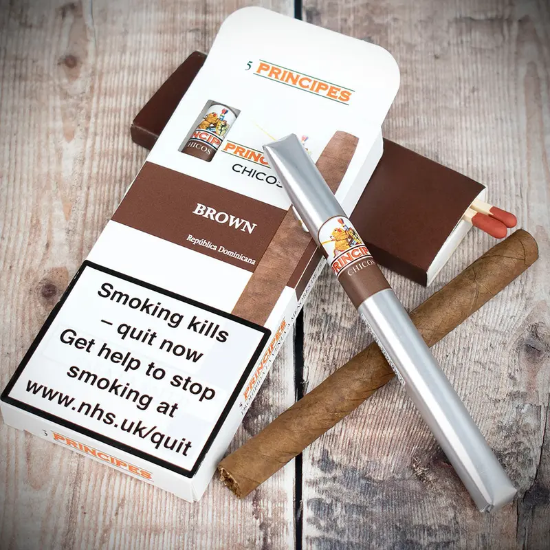La Aurora Principes Chicos Brown Chocolate Cigars - Pack Of 5 1