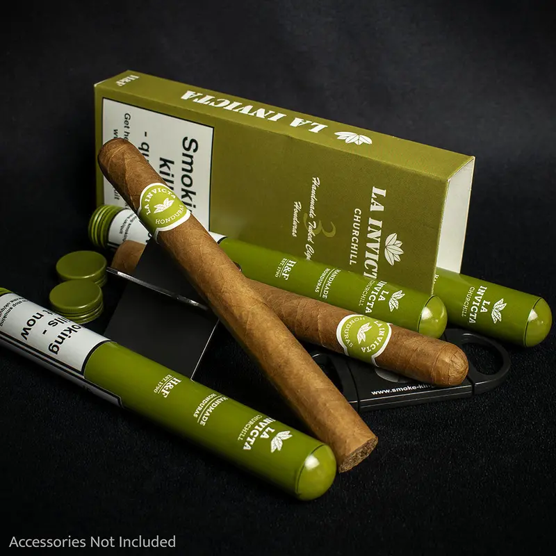 La Invicta Honduran Tubos Churchill Cigars - Pack Of 3 1