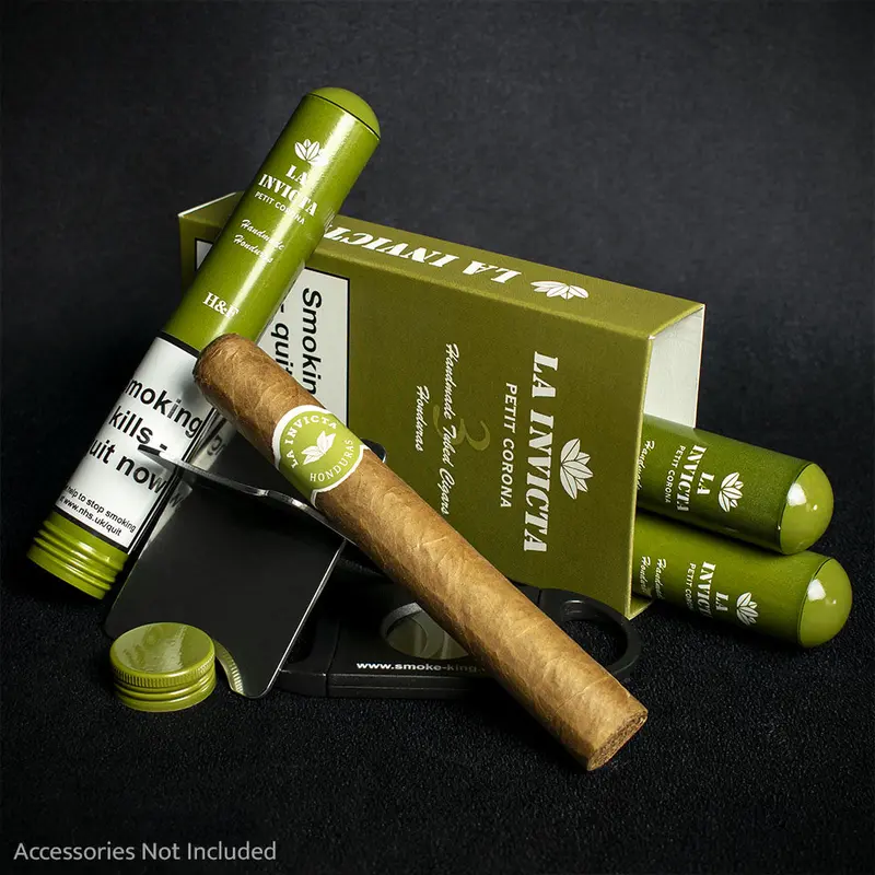 La Invicta Honduran Tubos Petit Corona Cigars - Pack Of 3 1