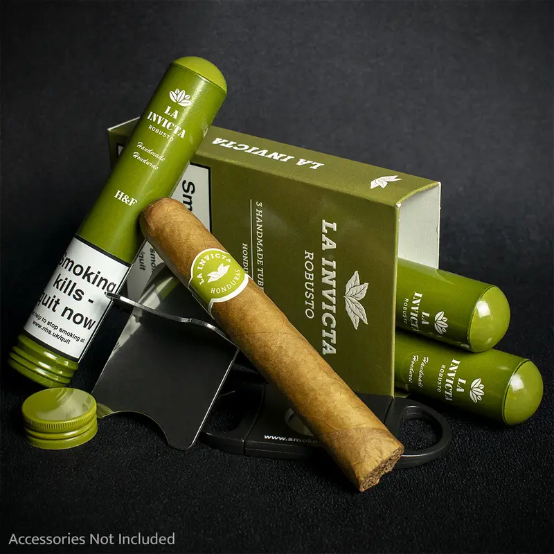 La Invicta Honduran Tubos Robusto Cigars - Pack Of 3 1