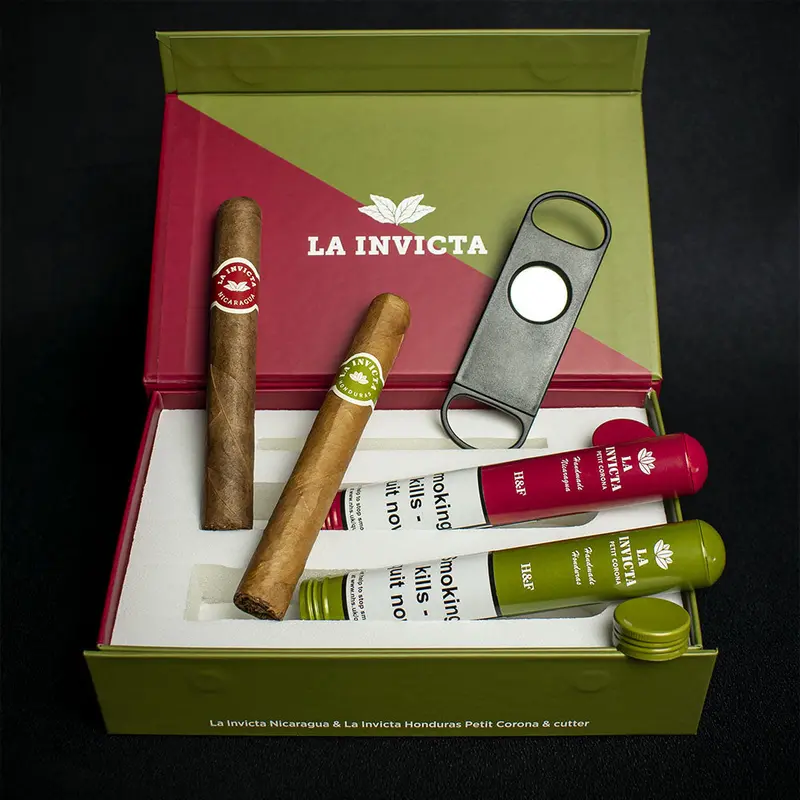 La Invicta Nicaraguan & Honduran Petit Corona Tubos Gift Box 1