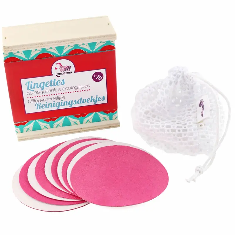 Lamazuna 10X Cleansing Wipes With Wooden Box 1
