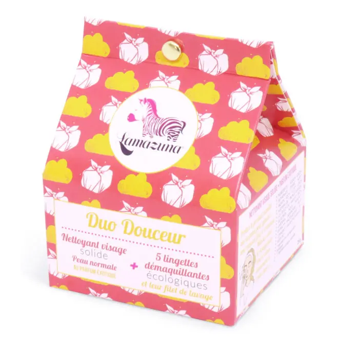 Lamazuna Gentle Face Cleanser Bar & Wipes Duo 1