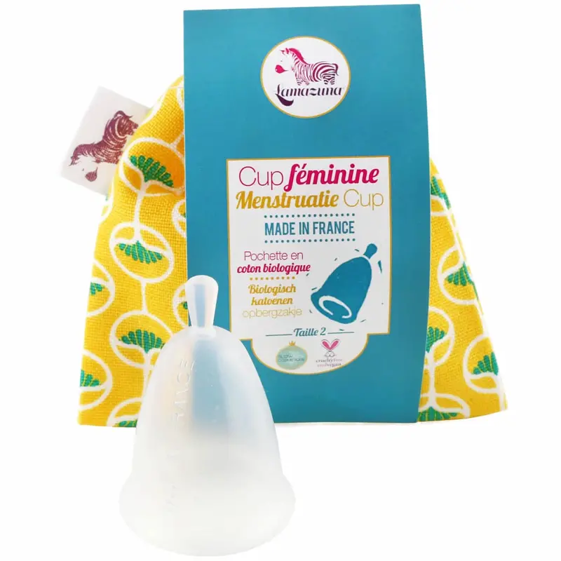 Lamazuna Menstrual Cup Lemon Pouch 1