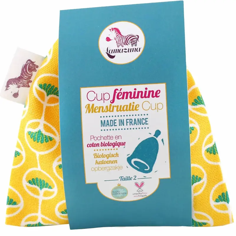 Lamazuna Menstrual Cup Lemon Pouch 2