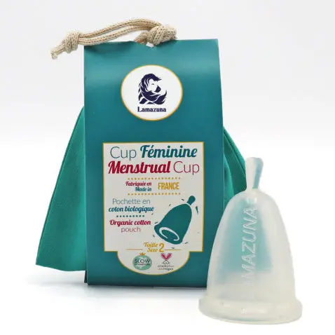 Lamazuna Menstrual Cup Teal Pouch 1